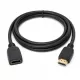 AMEEGO HDMI Male to Female Extension Cable – 4K 60Hz, HDR10, 15Gbps, Black