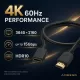 AMEEGO HDMI Male to Female Extension Cable – 4K 60Hz, HDR10, 15Gbps, Black