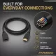 AMEEGO HDMI Male to Female Extension Cable – 4K 60Hz, HDR10, 15Gbps, Black
