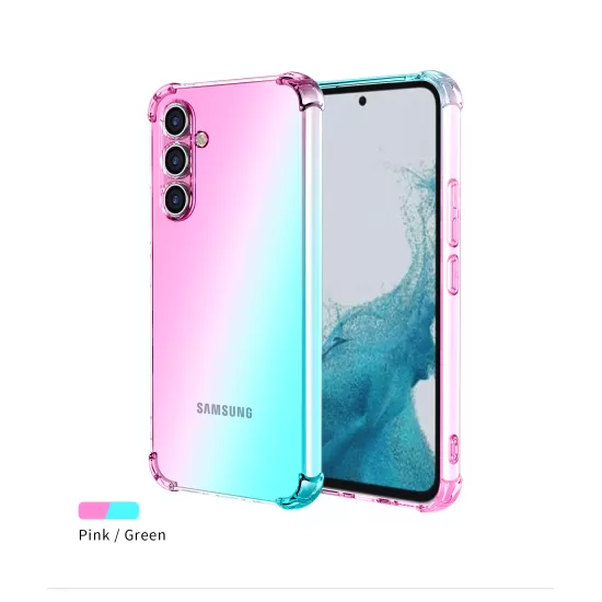 Gradient Silicon Gel Case for Samsung – Stylish Dual-Tone Protection
