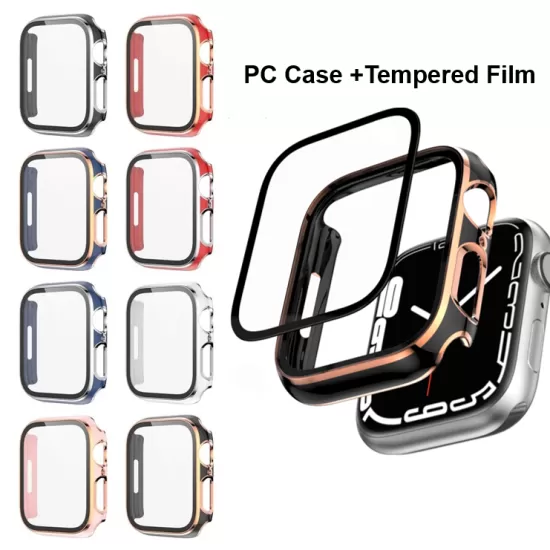 Two-Colour Silicone Plated TPU Waterproof Cover Case for iWatch (Series 4-6, SE) – 40mm and 44mm