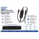AMEEGO USB-C PD to DC Power Cable 100W – 5.5 x 2.5mm Adjustable DC Power Trigger Cables with 34 Universal DC Adapter Tips 