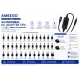 AMEEGO USB-C PD to DC Power Cable 100W – 5.5 x 2.5mm Adjustable DC Power Trigger Cables with 34 Universal DC Adapter Tips 