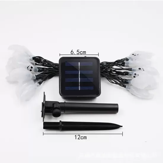 Halloween Solar Ghost Horrific Décor Light with 8 Modes - Indoor/Outdoor