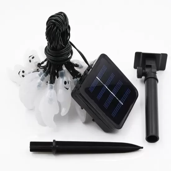 Halloween Solar Ghost Horrific Décor Light with 8 Modes - Indoor/Outdoor