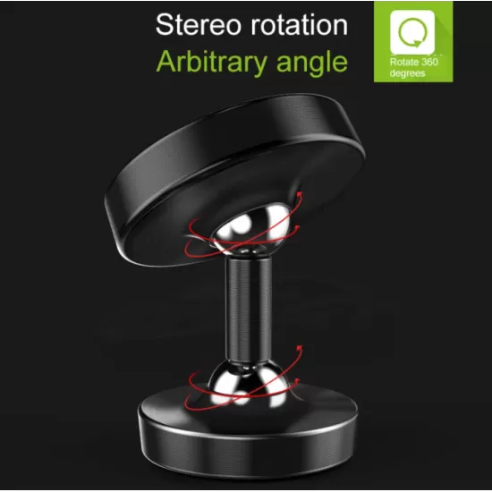 Luminous Metal Alloy Magnetic Rotatable Cellphone Car Mount Dashboard Phone Holder
