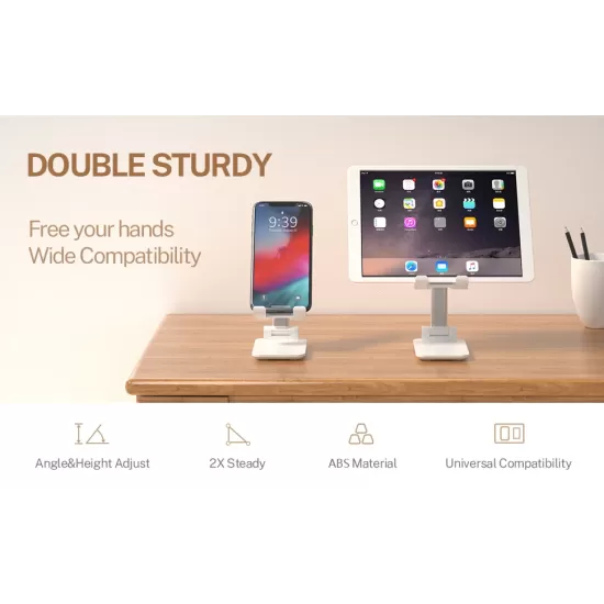 Adjustable Height iPhone iPad Samsung Tablet eBook Readers Smart Phone Folding Desk Stand Holder 