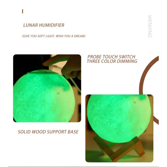 3D Print Moon Light Humidifier and Essential Oil Diffuser