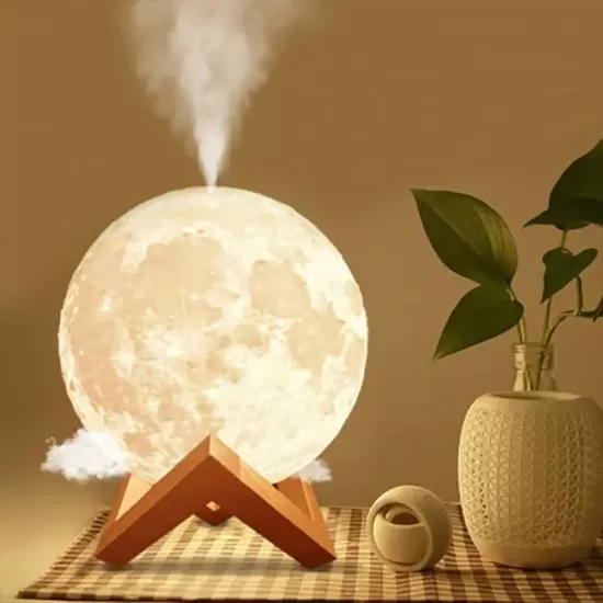 3D Print Moon Light Humidifier and Essential Oil Diffuser