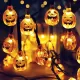 Solar Halloween Pumpkin Décor Light with 8 Modes - Indoor/Outdoor