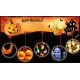 Solar Halloween Pumpkin Décor Light with 8 Modes - Indoor/Outdoor