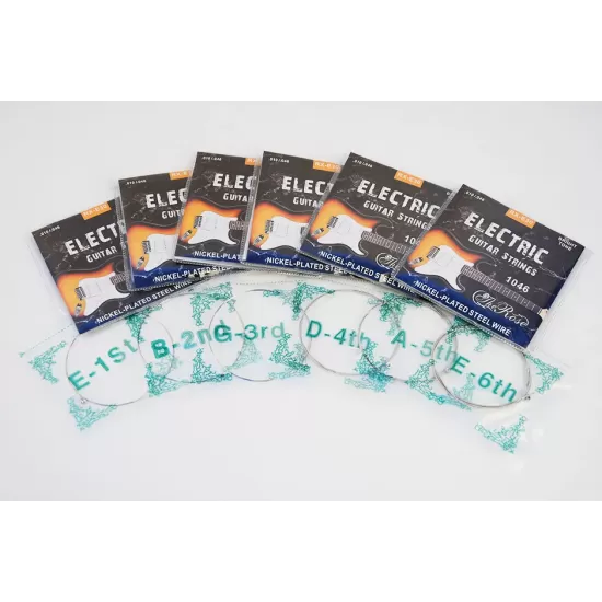 Electric Guitar Strings - Nickel Plated 6 String Set