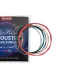 Acoustic Coloured Guitar  Strings - 1 Set - Normal Light Gauge 11-50