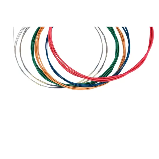Acoustic Coloured Guitar  Strings - 1 Set - Normal Light Gauge 11-50