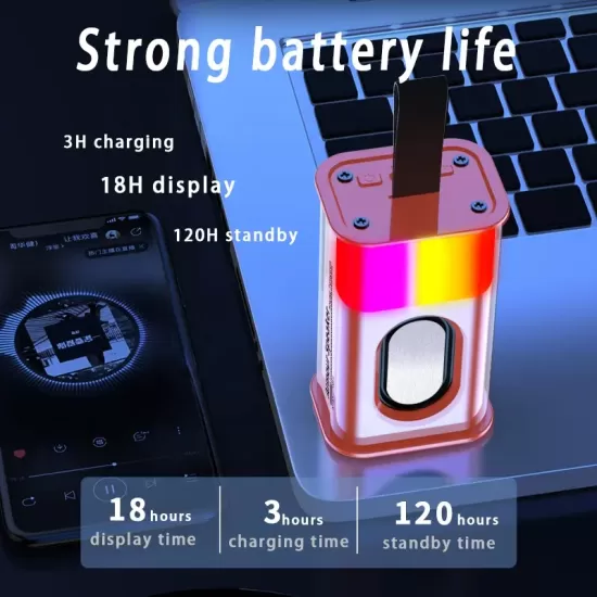  Portable Transparent RGB BT Speaker