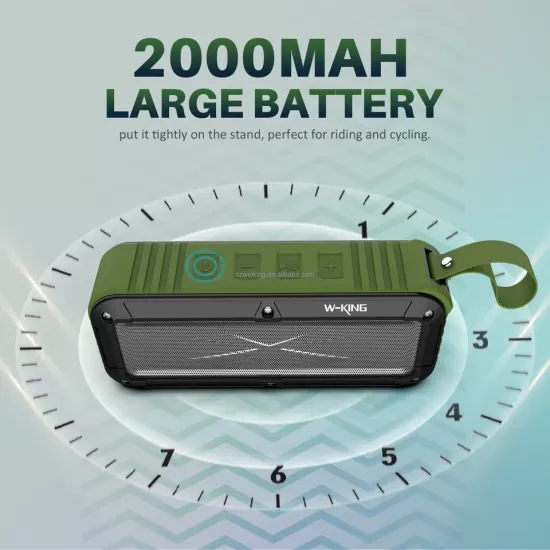 W-King S20 Shockproof Waterproof Bluetooth Wireless Speaker With Microphone