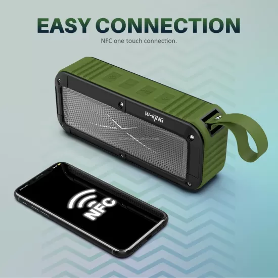 W-King S20 Shockproof Waterproof Bluetooth Wireless Speaker With Microphone