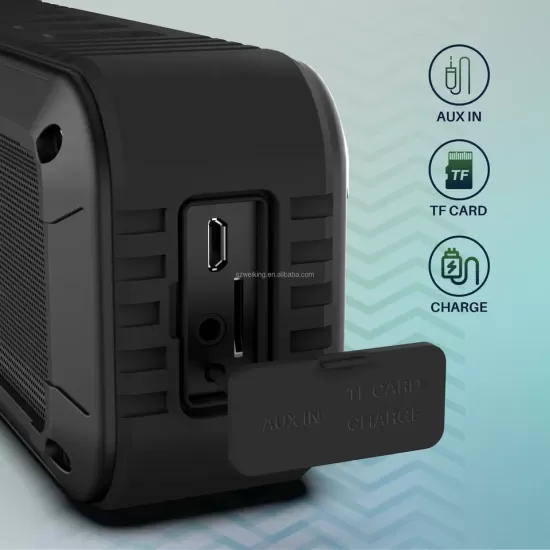 W-King S20 Shockproof Waterproof Bluetooth Wireless Speaker With Microphone