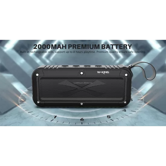 W-King S20 Shockproof Waterproof Bluetooth Wireless Speaker With Microphone
