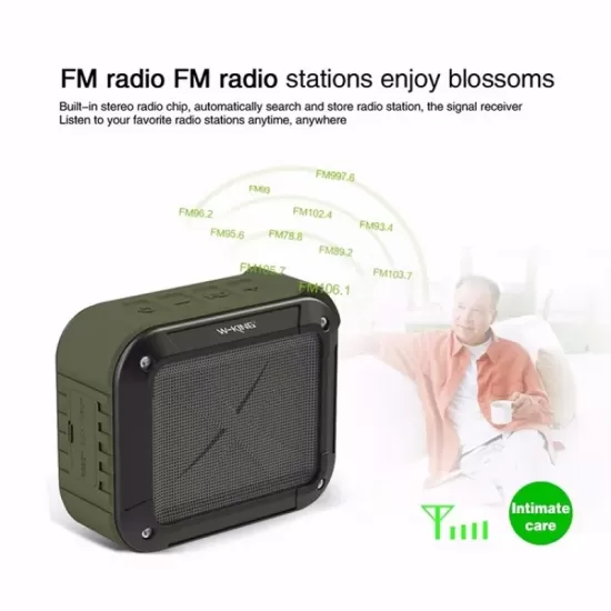 W-King S7 Shockproof Waterproof Bluetooth Wireless Speaker With Microphone