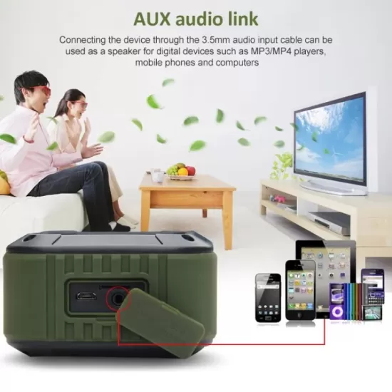 W-King S7 Shockproof Waterproof Bluetooth Wireless Speaker With Microphone