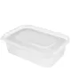 Heavy Duty Plastic Food Containers with Lids - 650ml - Case of 250