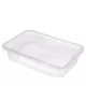 Heavy Duty Plastic Food Containers with Lids  - 500ml - Case of 250