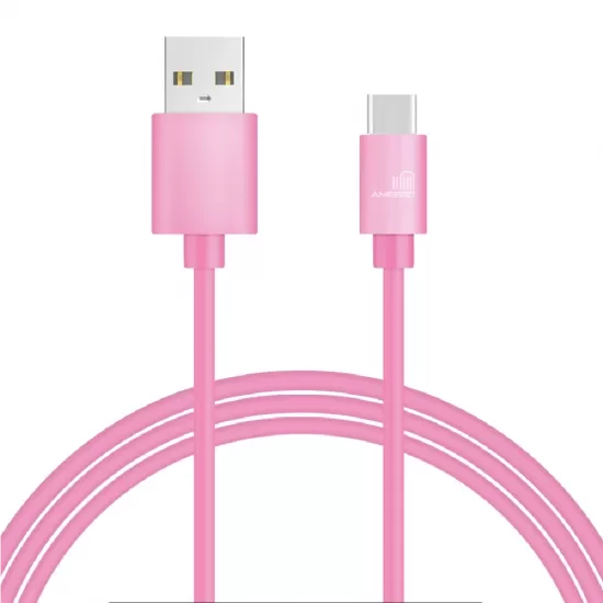  Premium 2.1A Fast Charging USB Data Cable for Type-C Connector Wire Long 1M 2M 3M in 8 Colours  