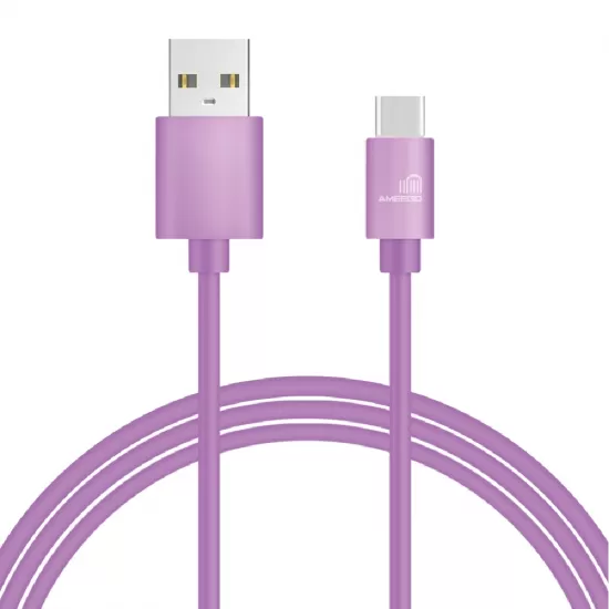  Premium 2.1A Fast Charging USB Data Cable for Type-C Connector Wire Long 1M 2M 3M in 8 Colours  
