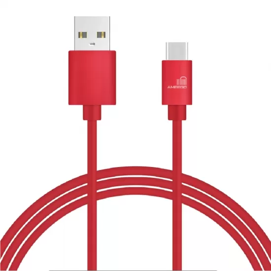  Premium 2.1A Fast Charging USB Data Cable for Type-C Connector Wire Long 1M 2M 3M in 8 Colours  