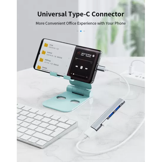 4 Port Type-C or USB-A Hub